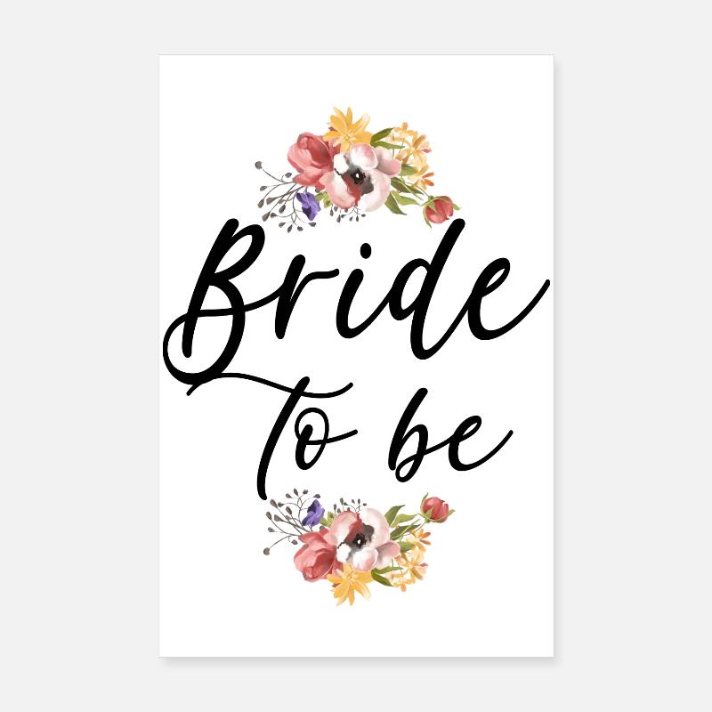 Fiançailles de mariage nuptial Poster 20 x 30 cm