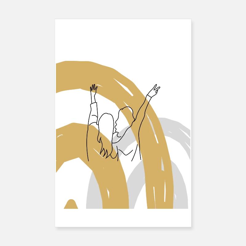 Girlfriends Friendship Friendship melawerttext Poster 8" x 12" (20x30 cm)