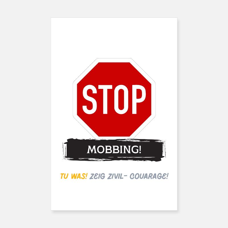 ! STOP MOBBING ! Poster 20x30 cm
