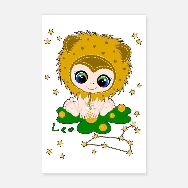sternzeichen_leo Poster 20x30 cm