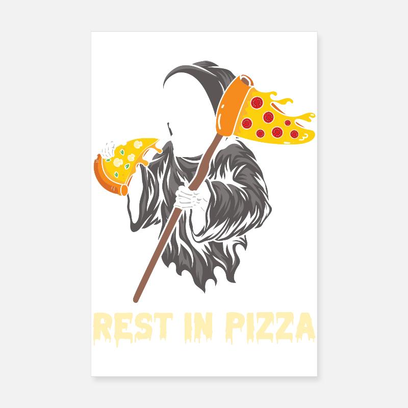Rest in Pizza der Tod Poster 20x30 cm