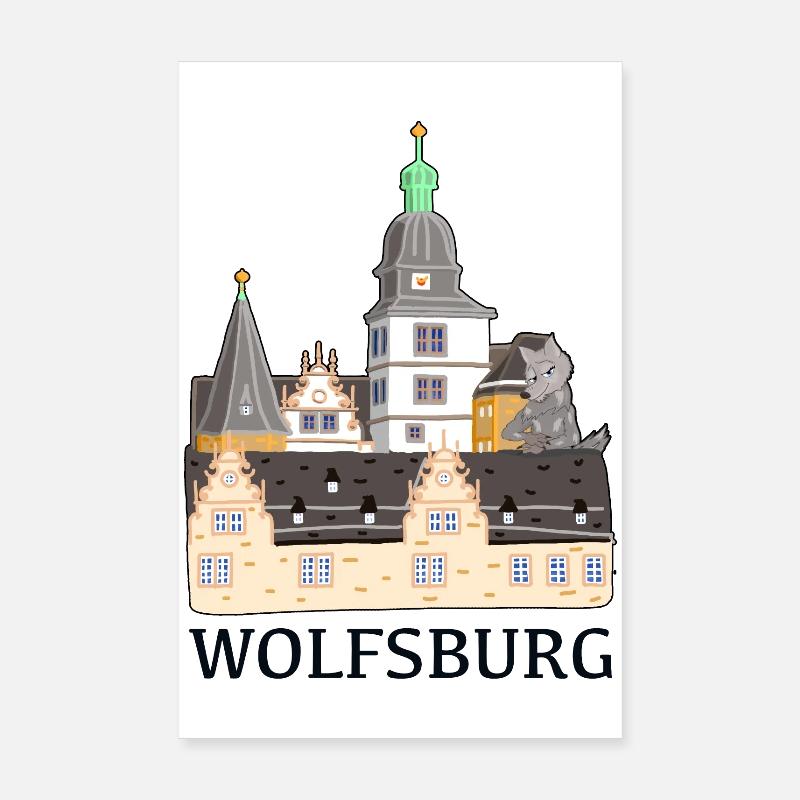 Wolfsburg, Castle Poster 8" x 12" (20x30 cm)