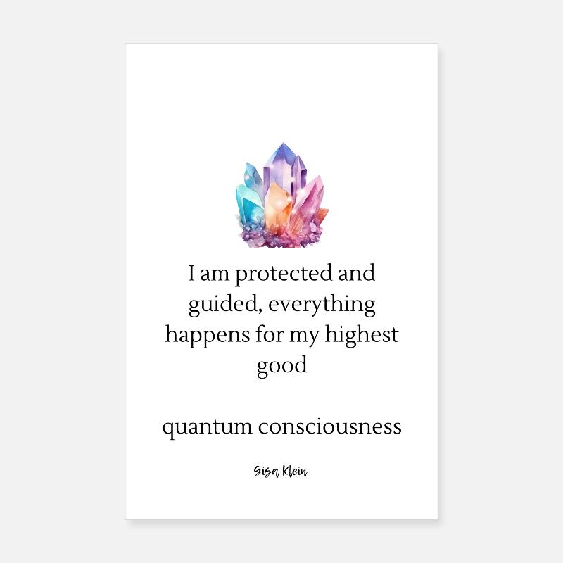 Grappe de couleurs cristallines Poster 20 x 30 cm