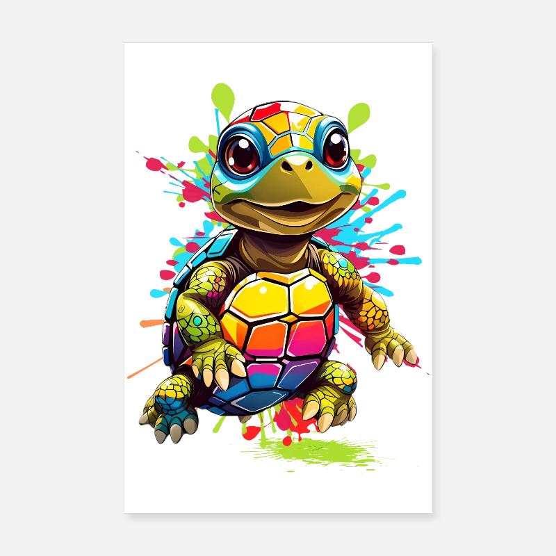 Tortue Poster 20 x 30 cm