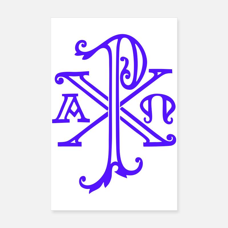 Christusmonogramm Poster 20x30 cm