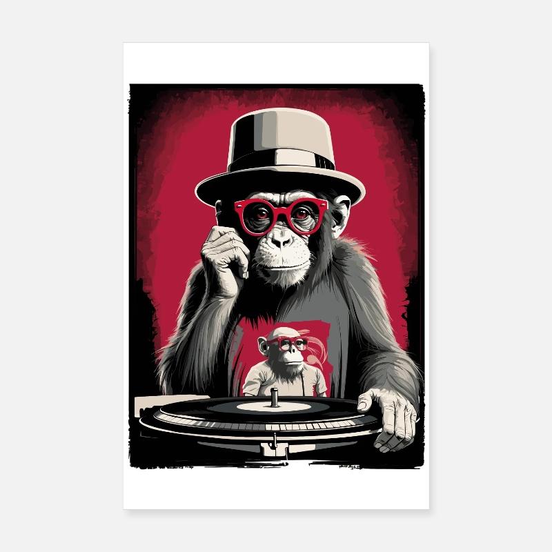 Singe DJ Poster 20 x 30 cm