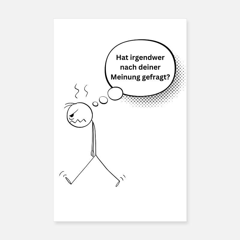 genervt Poster 20x30 cm