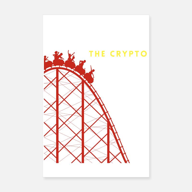 Krypto-Fahrt Achterbahnfahrt Poster 20x30 cm