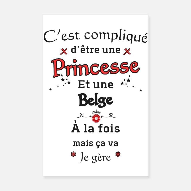 Belgian Princess Poster 8" x 12" (20x30 cm)