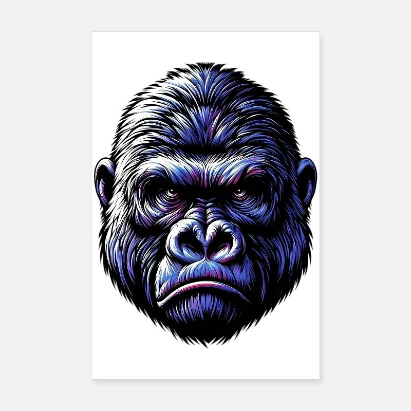 Gorille Poster 20 x 30 cm