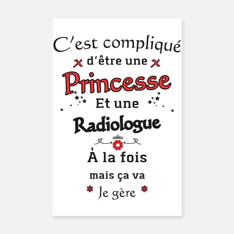 Princesse Radiologue Poster 20 x 30 cm