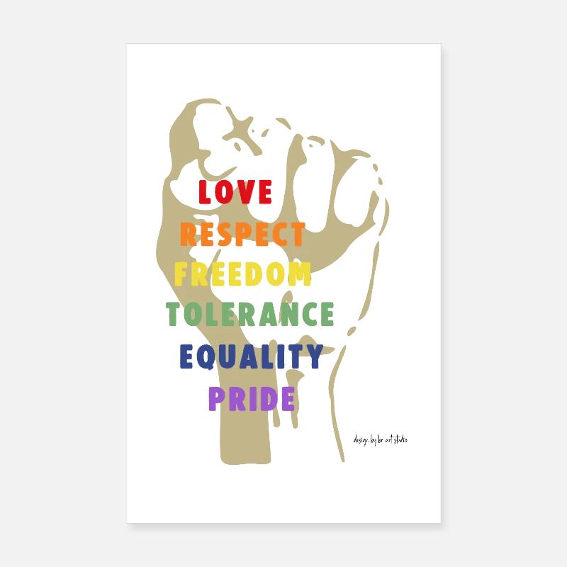 Force et respect Poster 20 x 30 cm