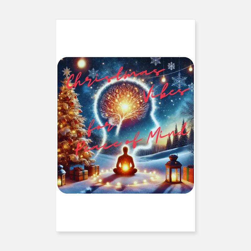 Ambiance de Noël pour la tranquillité d’ Poster 20 x 30 cm
