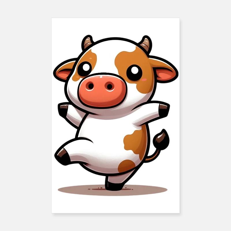 Vache Poster 20 x 30 cm