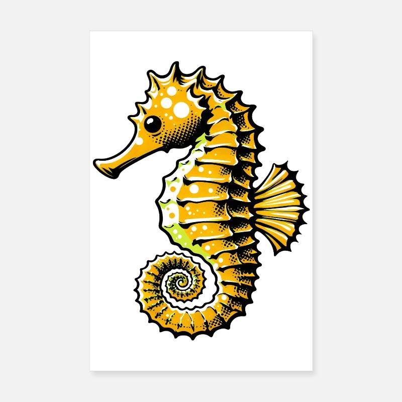 Seepferdchen Poster 20x30 cm
