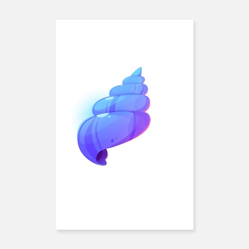 Coquillage tropical Poster 20 x 30 cm