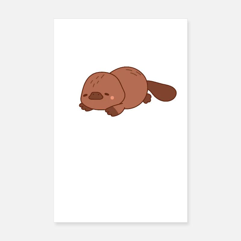The Strange Platypus Poster 8" x 12" (20x30 cm)