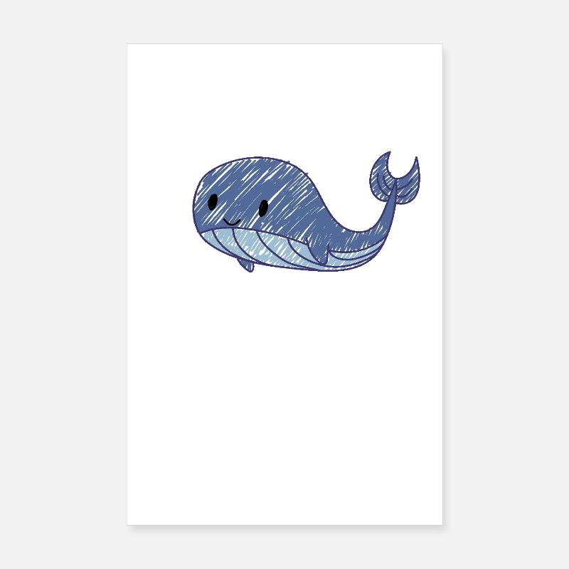 Baleine majestueuse Poster 20 x 30 cm