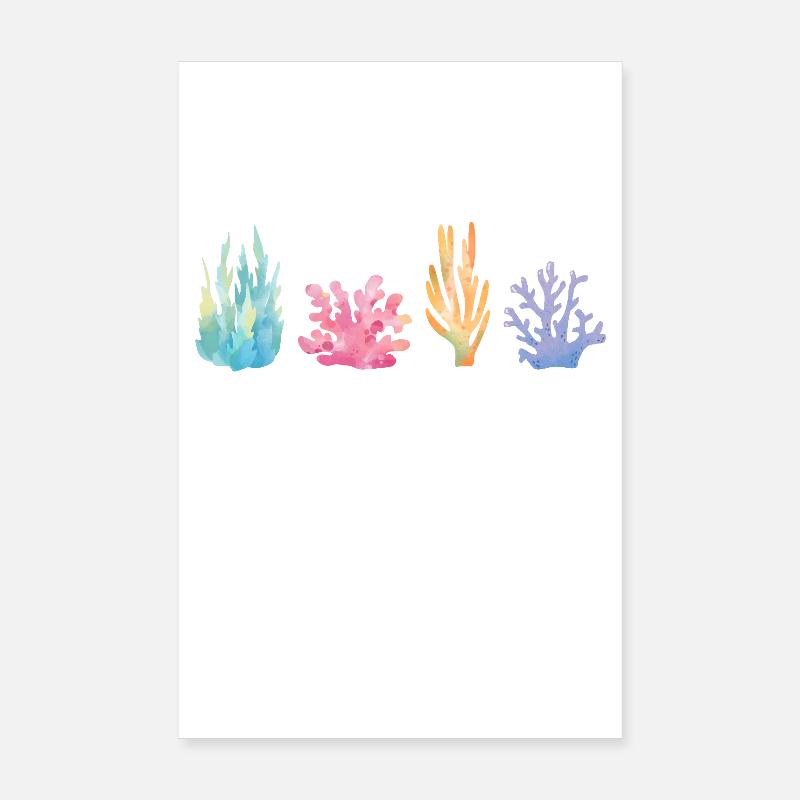 Vibrant Coral Reef Poster 8" x 12" (20x30 cm)