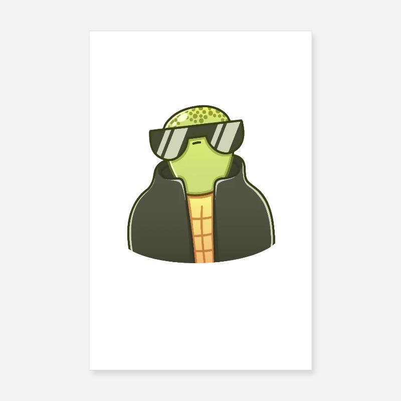 Calm Turtle Poster 8" x 12" (20x30 cm)