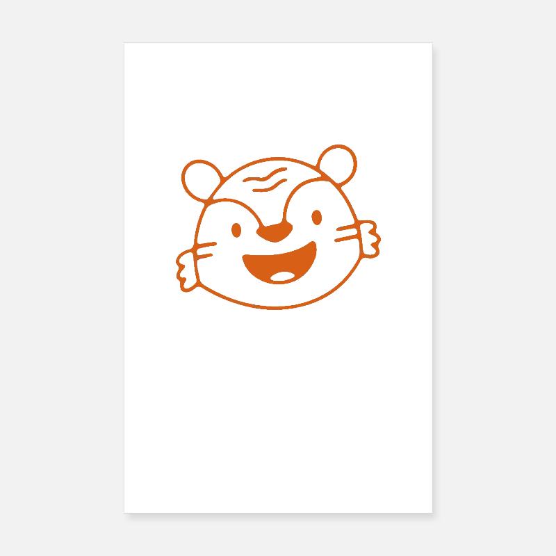 Mächtiger Tiger Poster 20x30 cm