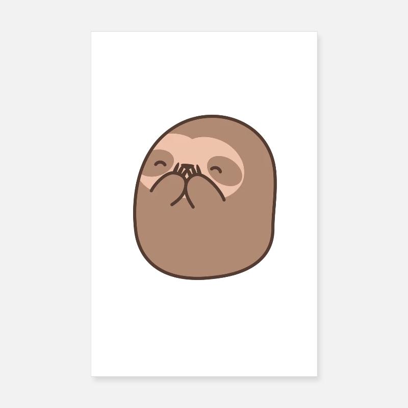 Unique Sloth Bear Poster 8" x 12" (20x30 cm)