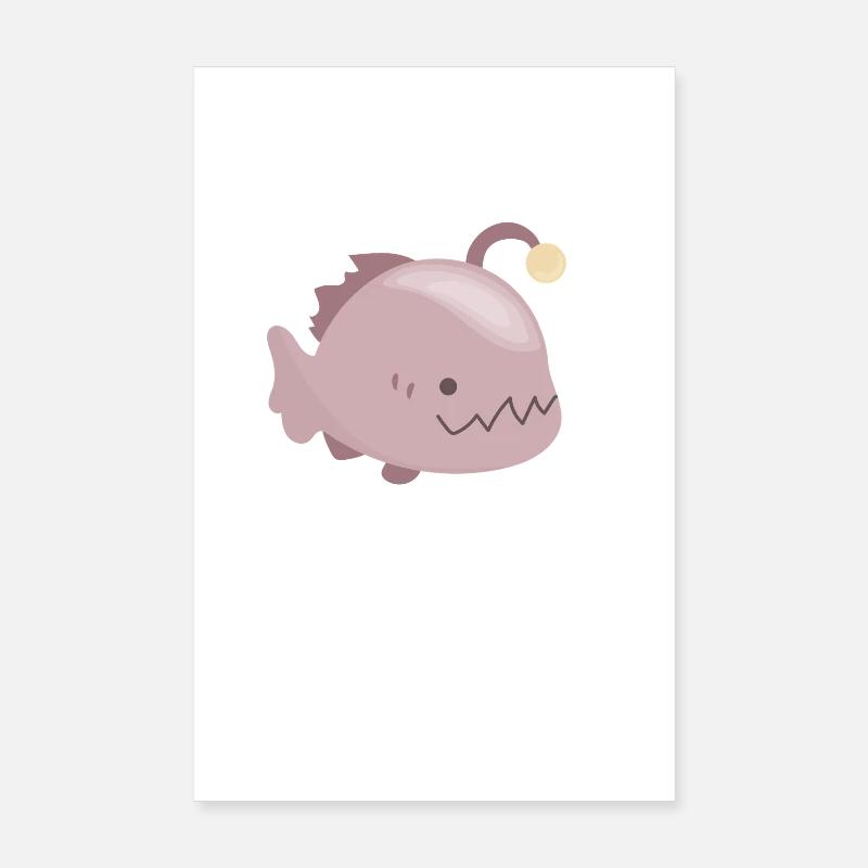 Bioluminescent frogfish Poster 8" x 12" (20x30 cm)