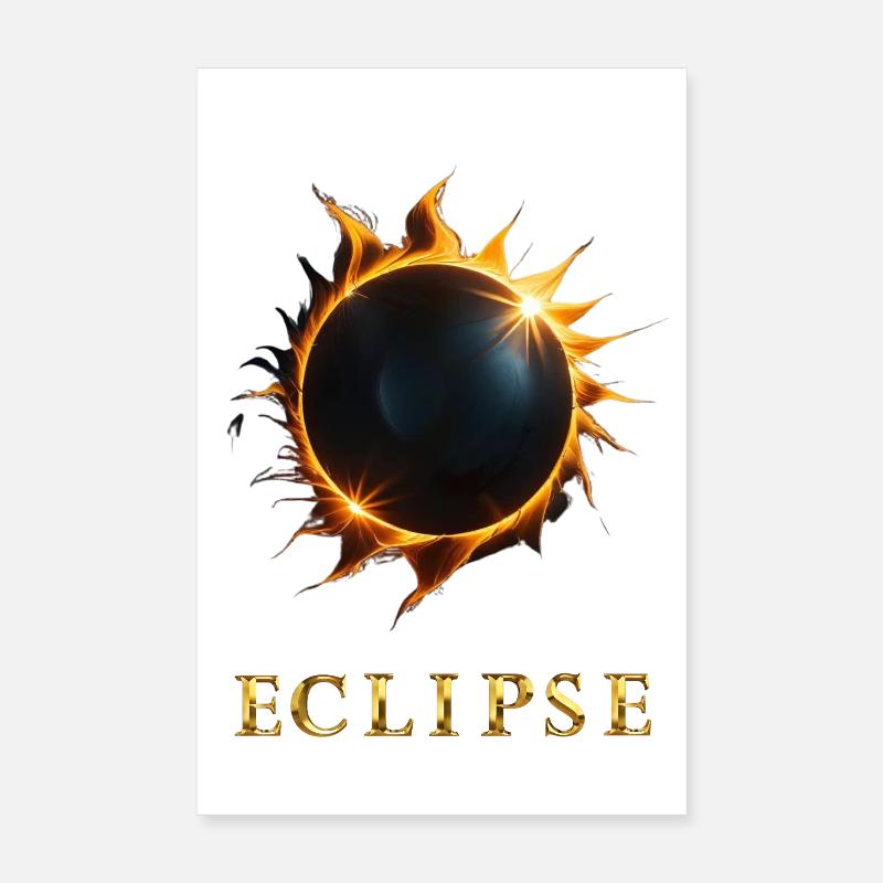 Eclipse - Poster 20 x 30 cm - blanc
