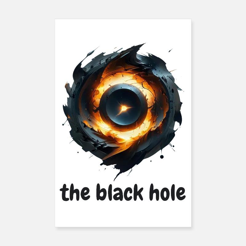 Das Schwarze Loch Poster 20x30 cm