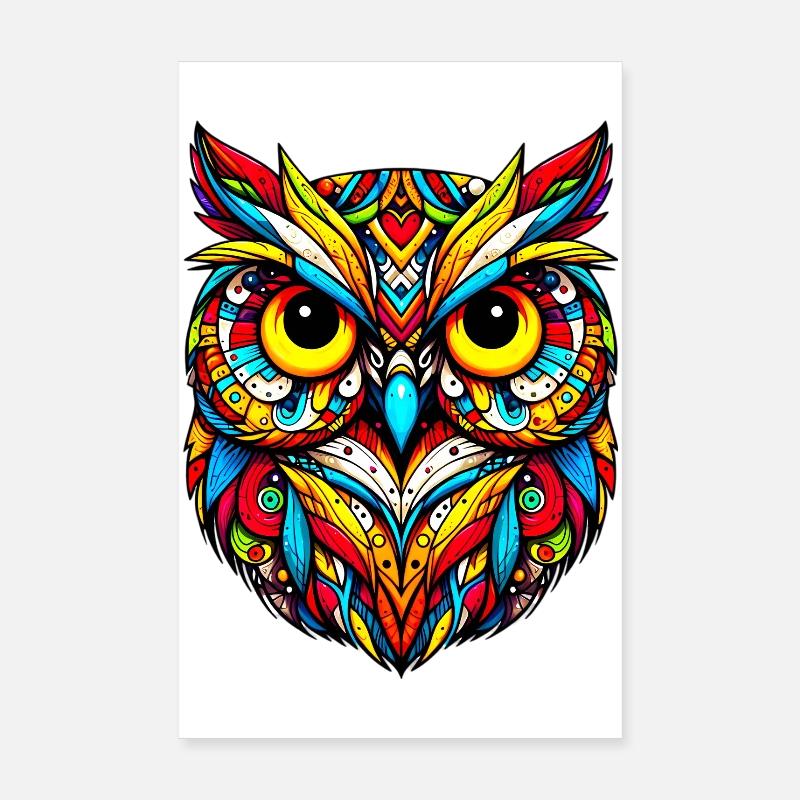 Owl Poster 8" x 12" (20x30 cm)