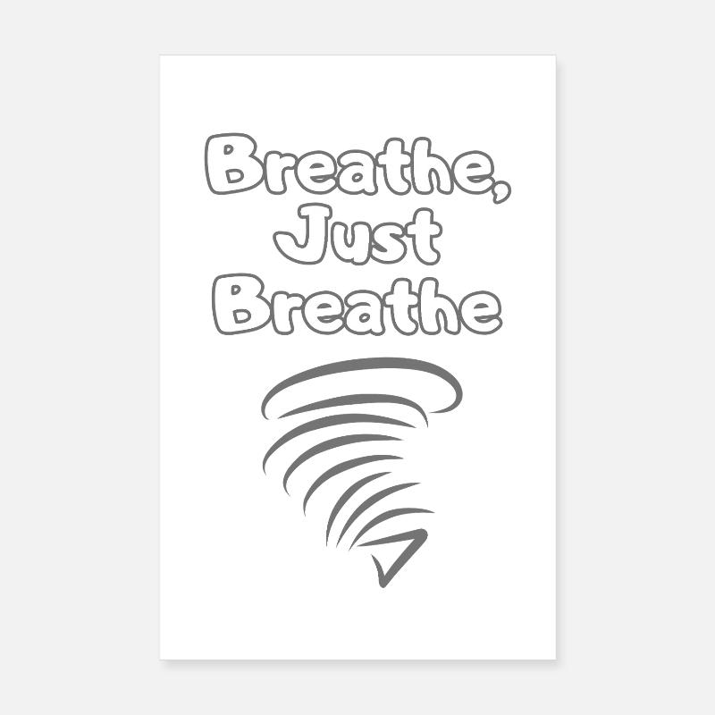 BREATH Durchatmen Selfcare – Self Love Statement Poster 20x30 cm