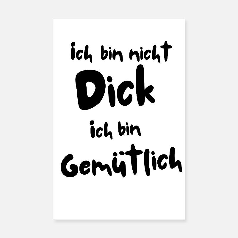I'm not fat - Poster 8" x 12" (20x30 cm) - white