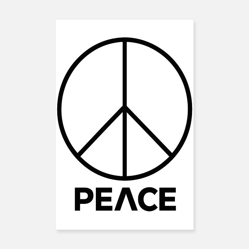 Symbole de la paix Conception de l’emblème de la paix Poster 20 x 30 cm