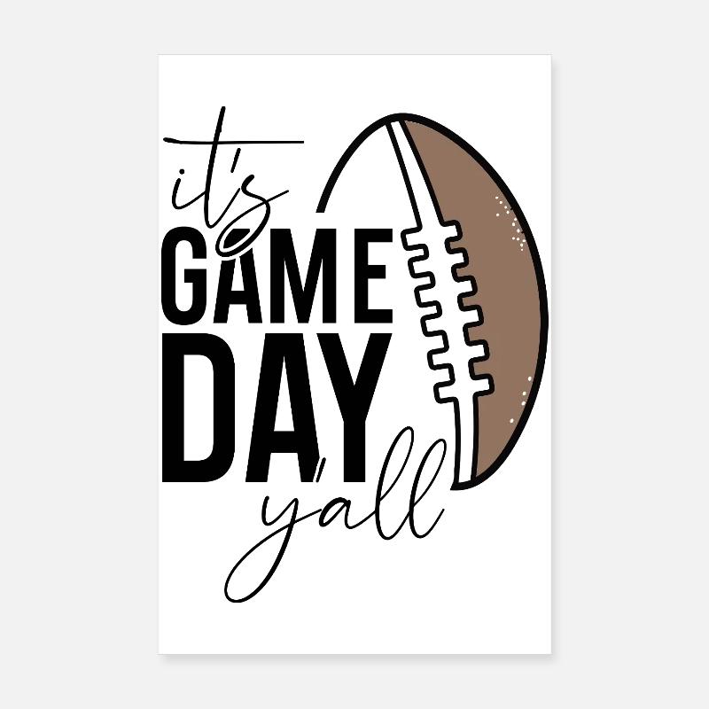 C’est le jour du match pour vous tous Design Poster 20 x 30 cm