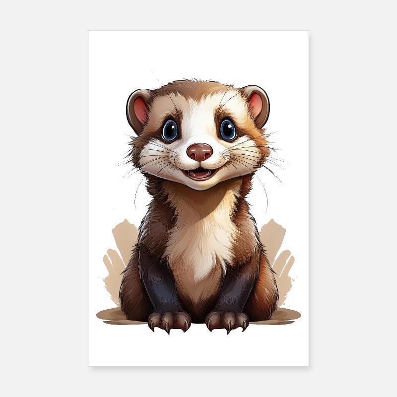 Furet mignon Poster 20 x 30 cm