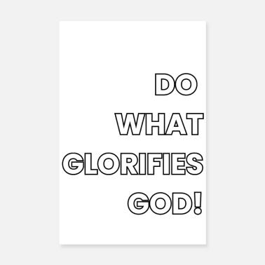 Glorificare Dio Poster 20x30 cm