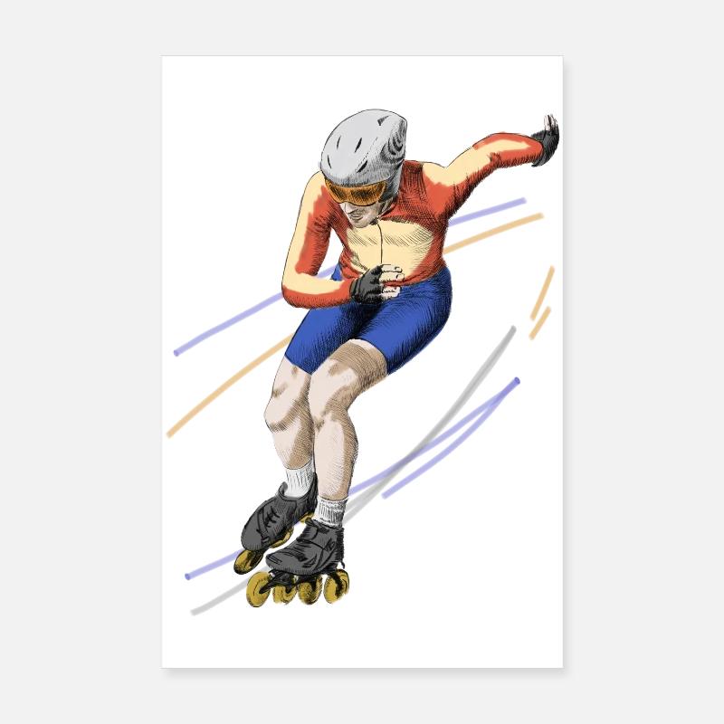 Speedskating Poster 20x30 cm