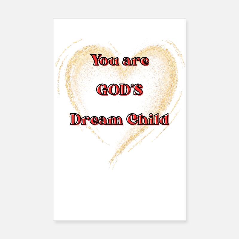 Vous êtes l’enfant rêvé de Dieu Poster 20 x 30 cm