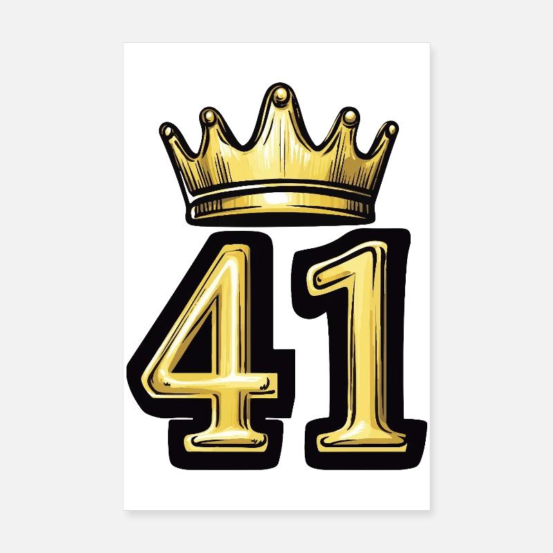 Couronne à 41 chiffres Poster 20 x 30 cm