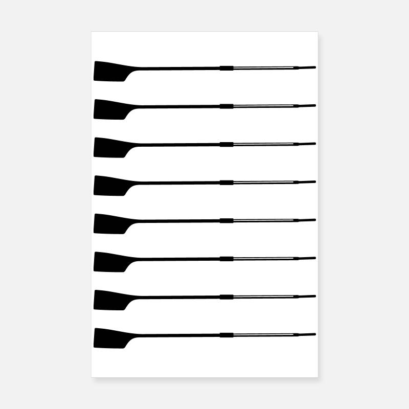 Achter-Ruder – Silhouette  Poster 20x30 cm