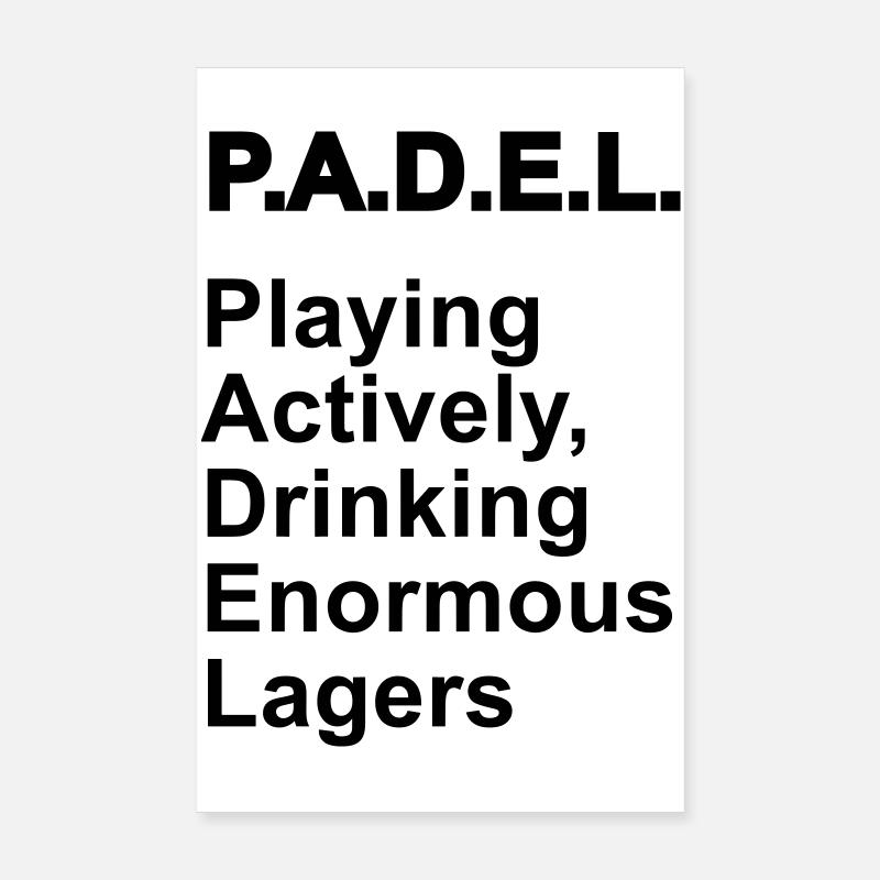 La signification du padel Poster 20 x 30 cm