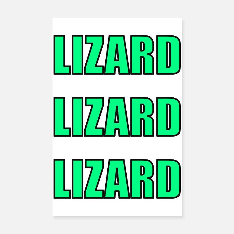 Lizard Echo Poster 8" x 12" (20x30 cm)