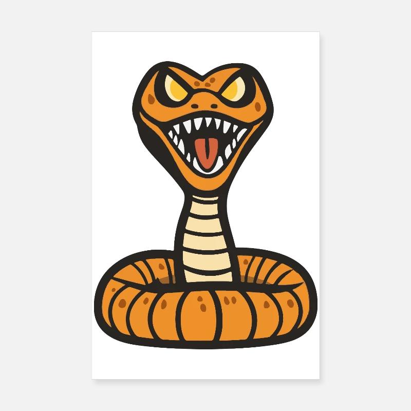 Serpent Cobra Halloween Zombie Poster 20 x 30 cm