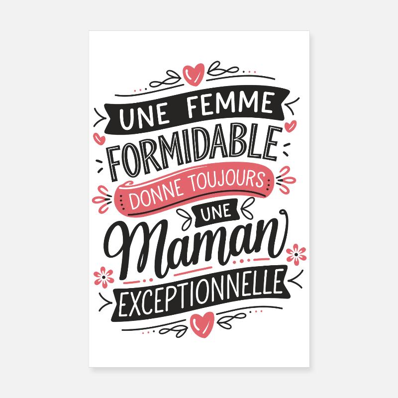 Eine großartige Frau, eine außergewöhnliche Mutter Poster 20x30 cm
