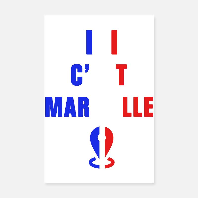 This is Marseille Poster 8" x 12" (20x30 cm)