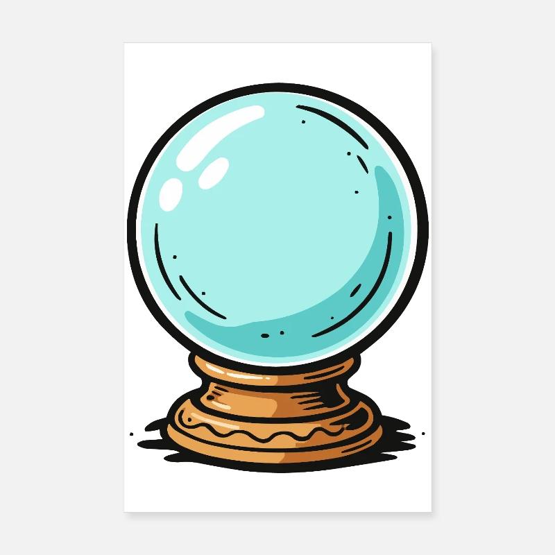 Crystal ball Poster 8" x 12" (20x30 cm)