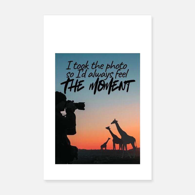 Sonnenuntergangssafari Poster 20x30 cm