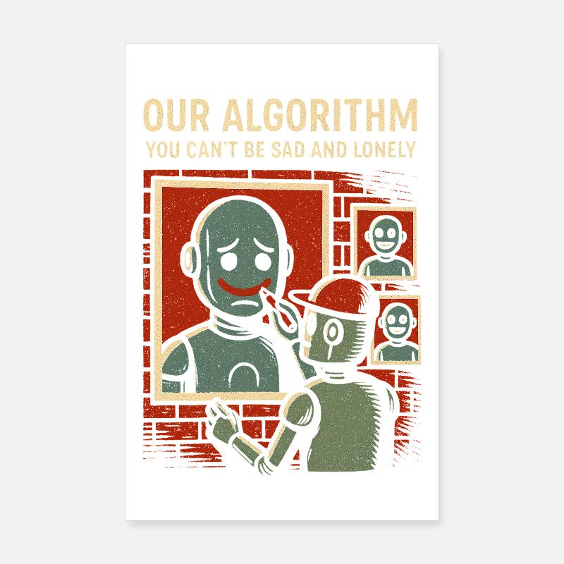 Unser Algorithmus-Shirt für Programmierer und Creators Poster 20x30 cm