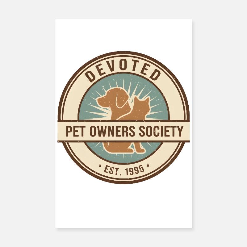 Devoted pet owner Poster 8" x 12" (20x30 cm)