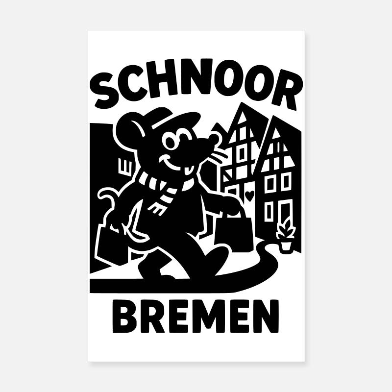 Schnoor Bremen Poster 8" x 12" (20x30 cm)